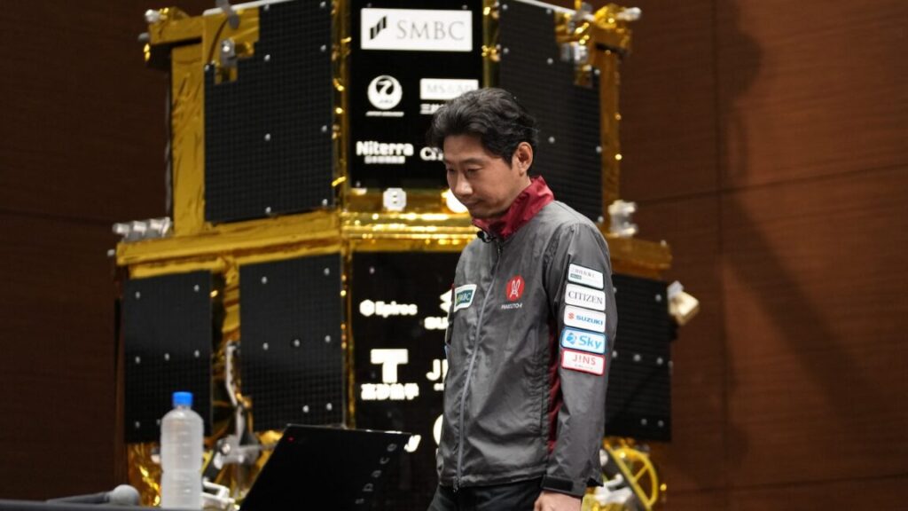 A Japanese lander crashed on the Moon after losing track of its location